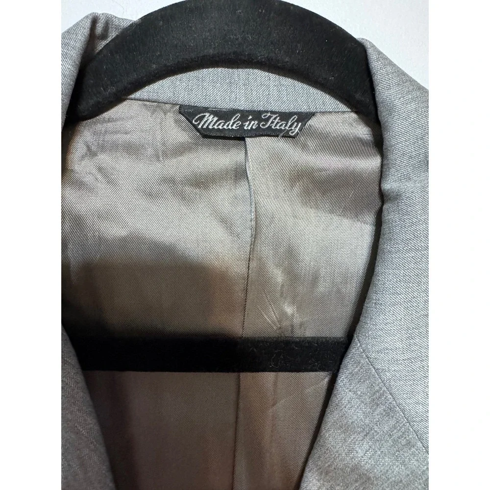 Italian Vintage Elevated Basic Blazer Men Size 42R Gray Heritage Prep Tailored